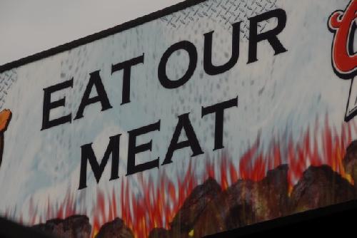 Card #470 – Eating the Imaginary Steak of the Babylon Matrix