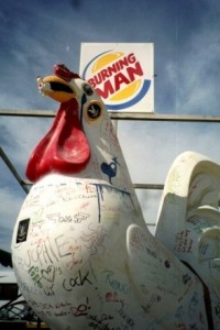 Incendiary Person in the Desert Carnival Realm